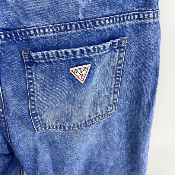 Guess Denim - Guess tomboy light wash button fly frayed edge distressed jeans womens 26
